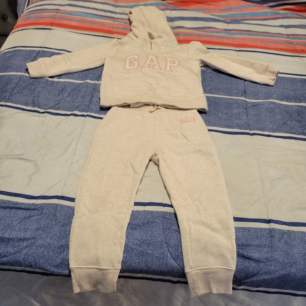 BabyGap Beige Hoodie and Joggers Sz. 4Y